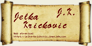 Jelka Kričković vizit kartica